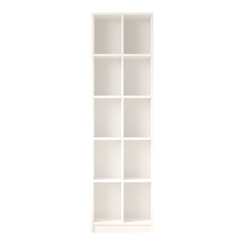 Βιβλιοθήκη Oteca 10θέσεων σε λευκή απόχρωση 51.1x25.4x180εκ - Image 4