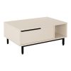 Τραπέζι σαλονιού Frixton pakoworld σε cappuccino απόχρωση 90x60x37.5εκ 176-000234
