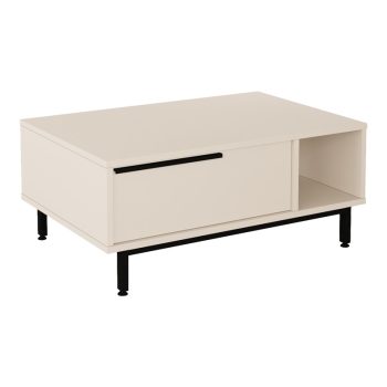Τραπέζι σαλονιού Frixton pakoworld σε cappuccino απόχρωση 90x60x37.5εκ 176-000234