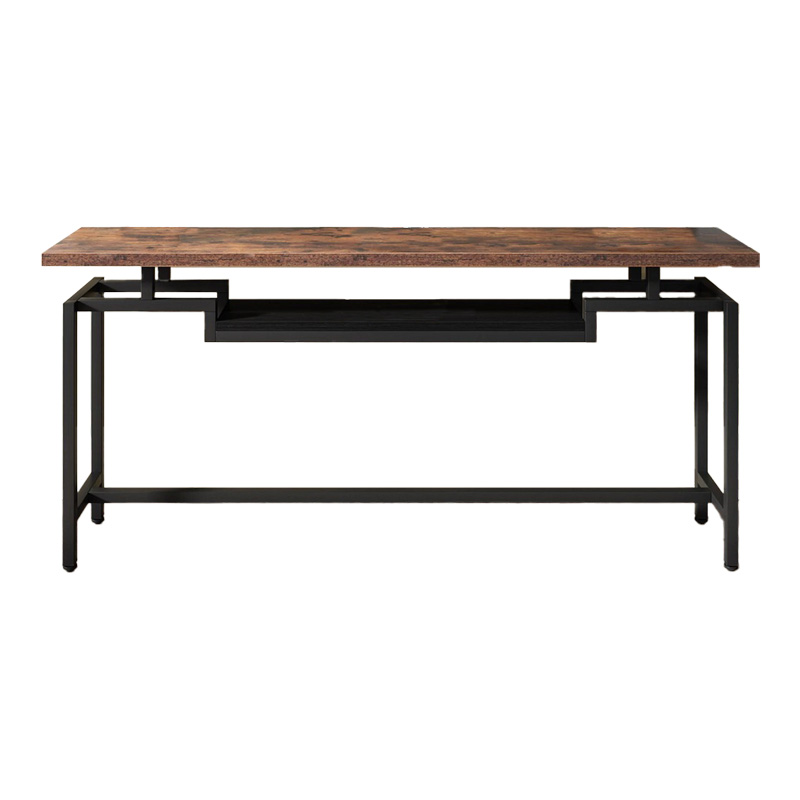 Κονσόλα Onole σε καρυδί - μαύρο μέταλλο 180x35x82εκ - Image 4