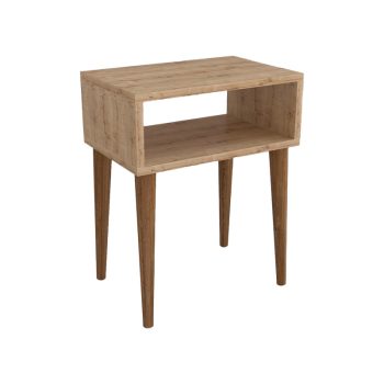 Κομοδίνο Hank pakoworld σε φυσική απόχρωση 45x30x60εκ 197-000307
