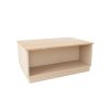 Τραπέζι Monik pakoworld σε oak-ανοιχτό γκρι απόχρωση 90x56x40εκ 197-000313