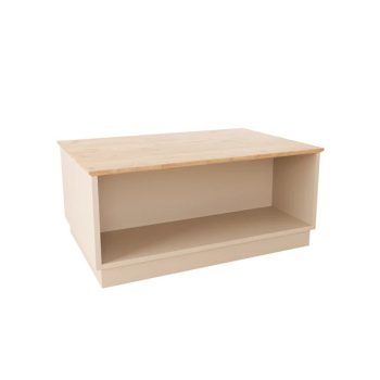 Τραπέζι Monik pakoworld σε oak-ανοιχτό γκρι απόχρωση 90x56x40εκ 197-000313