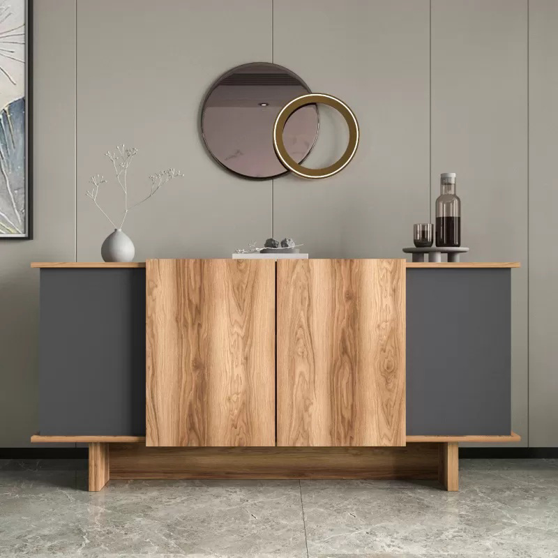 Μπουφές Zafore σε ανθρακί - oak απόχρωση 180x45x80εκ - Image 2