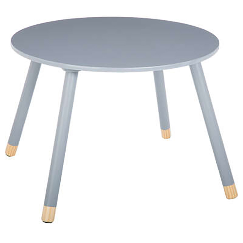 Παιδικό τραπεζάκι Playful pakoworld γκρι-φυσικό Φ60x43.5εκ 199-000324