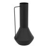 Βάζο Genmary pakoworld μεταλλικό σε μαύρη απόχρωση Φ17x34.5εκ 199-000645