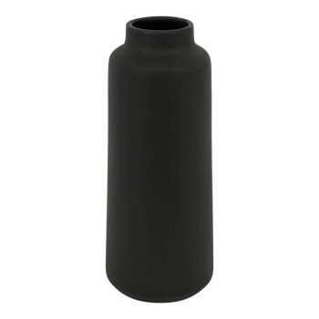 Βάζο Bender pakoworld κεραμικό σε μαύρη απόχρωση Φ12x30εκ 199-000660