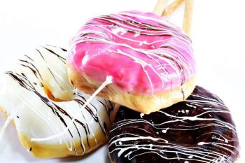 ΠΑΣΧΑΛΙΝΗ ΛΑΜΠΑΔΑ DONUT ΡΟΖ Φ8Χ4ΕΚ