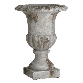 ΒΑΖΟ TERRACOTTA ΑΝΤΙΚΕ ΓΚΡΙ/ΜΠΕΖ Φ25Χ33