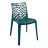 Καρέκλα Hush pakoworld pp σε μπλε απόχρωση 50x57x81εκ 326-000035