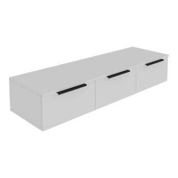 Κονσόλα με 3 συρτάρια Doha pakoworld σε λευκή απόχρωση 120x39x22cm 361-000077