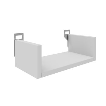 Ραφιέρα τοίχου Derva pakoworld σε λευκή απόχρωση 30x15x10cm 361-000078