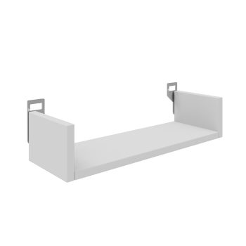 Ραφιέρα τοίχου Derva pakoworld σε λευκή απόχρωση 45x15x10cm 361-000079