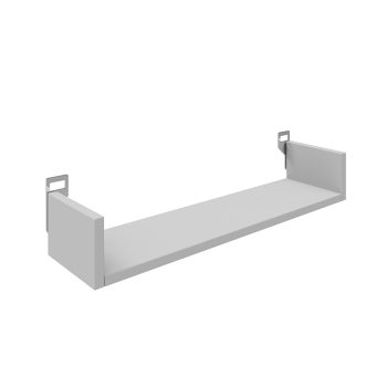 Ραφιέρα τοίχου Derva pakoworld σε λευκή απόχρωση 60x15x10cm 361-000080