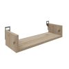 Ραφιέρα τοίχου Derva pakoworld σε oak απόχρωση 45x15x10cm 361-000082