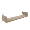 Ραφιέρα τοίχου Derva pakoworld σε oak απόχρωση 60x15x10cm 361-000083