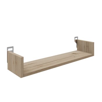 Ραφιέρα τοίχου Derva pakoworld σε oak απόχρωση 60x15x10cm 361-000083