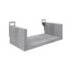 Ραφιέρα τοίχου Derva pakoworld σε cement γκρι απόχρωση 30x15x10cm 361-000084