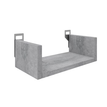 Ραφιέρα τοίχου Derva pakoworld σε cement γκρι απόχρωση 30x15x10cm 361-000084