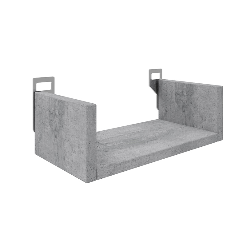 Ραφιέρα τοίχου Derva pakoworld σε cement γκρι απόχρωση 30x15x10cm 361-000084