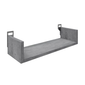 Ραφιέρα τοίχου Derva pakoworld σε cement γκρι απόχρωση 45x15x10cm 361-000085