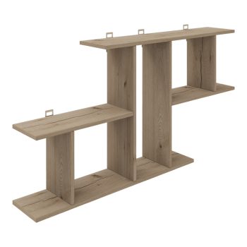 Ραφιέρα τοίχου Vertoura pakoworld σε oak απόχρωση 116x18.5x60cm 361-000087