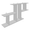 Ραφιέρα τοίχου Vertoura pakoworld σε λευκή απόχρωση 116x18.5x60cm 361-000089