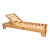 Ξαπλώστρα Zalka pakoworld L1 σε φυσική απόχρωση 66x197x28εκ 363-000013