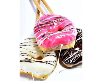 ΠΑΣΧΑΛΙΝΗ ΛΑΜΠΑΔΑ DONUT ΡΟΖ Φ8Χ4ΕΚ