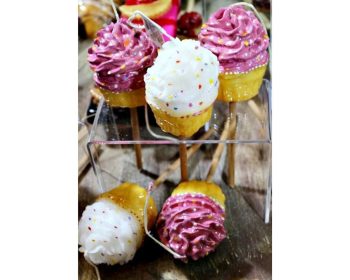 ΠΑΣΧΑΛΙΝΗ ΛΑΜΠΑΔΑ CUPCAKE Φ4Χ7ΕΚ - 2 ΧΡΩΜΑΤΑ