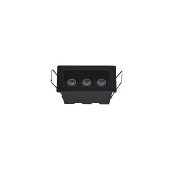Inlight Downlight σποτ 3*3W 3CCT σε μαύρη απόχρωση (X00190B)