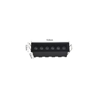 Alternative view of Inlight Downlight σποτ 6*3W 3CCT σε λευκή απόχρωση (X00200W)