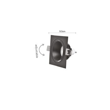 Alternative view of Inlight Downlight σποτ GU10 σε μαύρη απόχρωση (X00320B)