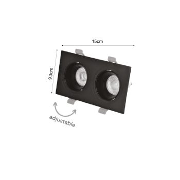 Alternative view of Inlight Downlight σποτ GU10 σε λευκή απόχρωση (X00330W)