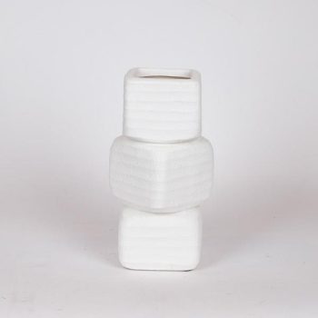 BAZO ΚΕΡΑΜΙΚΟ ΛΕΥΚΟ 15.5x15.5x27.5εκ