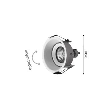 Alternative view of Inlight Downlight σποτ GU10 σε λευκή απόχρωση (X0010-White)