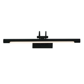 InLight Επιτοίχιο φωτιστικό LED 12W 3000K από μαύρο μέταλλο και ακρυλικό D:60cm (1044-Α-Μαύρο)