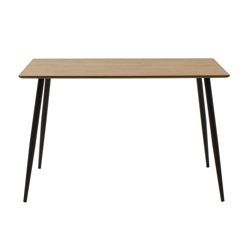 Τραπεζαρία Cuba-Parker σετ 5τεμ mdf σε sonoma-μαύρη απόχρωση 120x70x76cm - Image 6