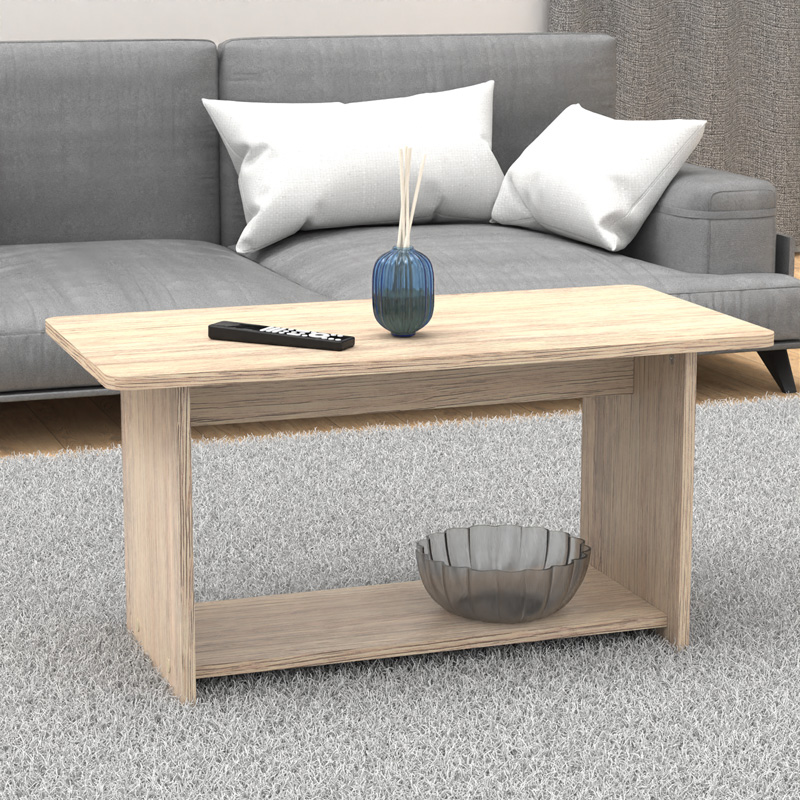 Τραπέζι Kumba σε oak απόχρωση 80x40x42εκ - Image 2