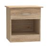 Κομοδίνο Kona pakoworld σε oak απόχρωση 40x34x42εκ 248-000027