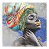 Πίνακας σε καμβά Africana Inart 100x3x100εκ 296-000047
