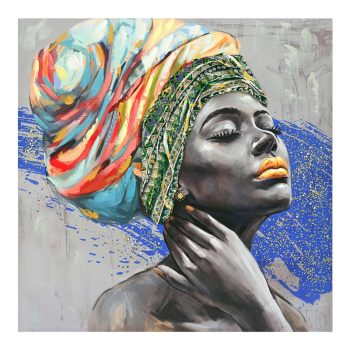 Πίνακας σε καμβά Africana Inart 100x3x100εκ 296-000047