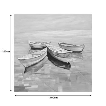 Alternative view of Πίνακας σε καμβά Boatty Inart 100x3x100εκ