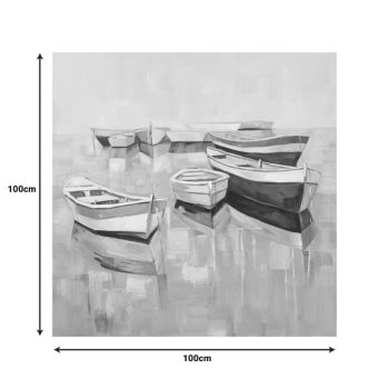 Alternative view of Πίνακας σε καμβά Boatty Ι Inart 100x3x100εκ