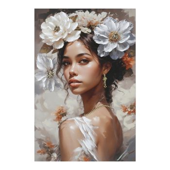 Πίνακας σε καμβά Lilibet Ι Inart 60x2.5x90εκ 296-000076