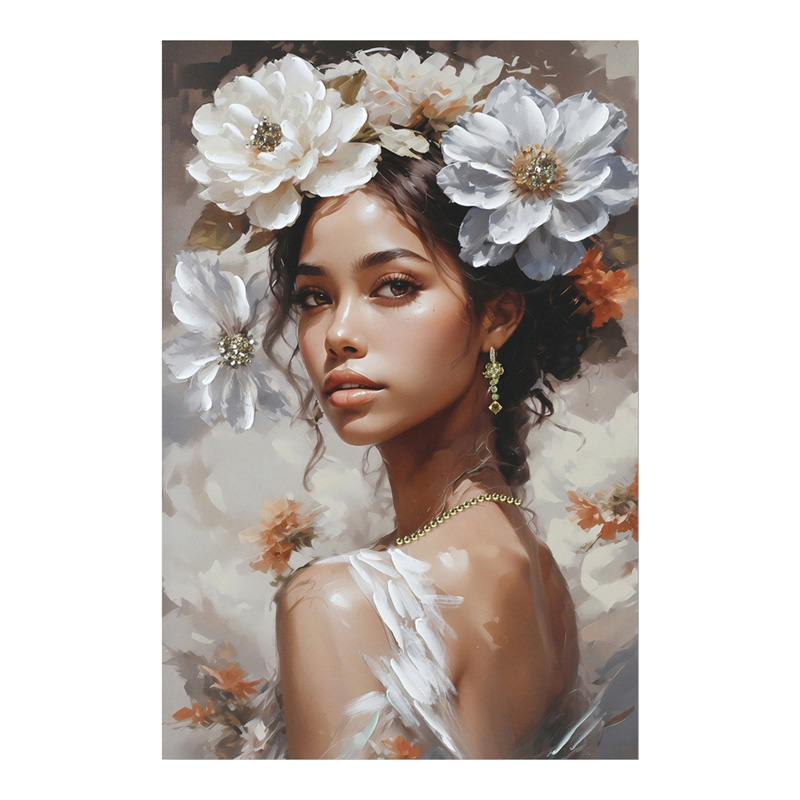 Πίνακας σε καμβά Lilibet Ι Inart 60x2.5x90εκ 296-000076