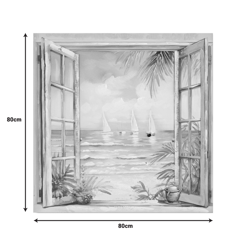 Πίνακας σε καμβά Deive Ι 3D Inart 80x3x80εκ - Image 2