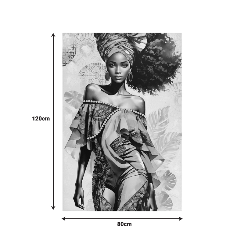Πίνακας σε καμβά Georgina I 3D Inart 80x3x120εκ - Image 2