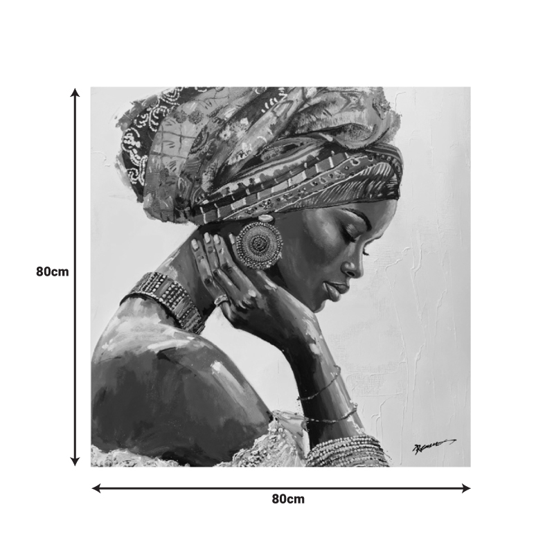 Πίνακας σε καμβά Jalo 3D Inart με πλαίσιο 80x3.5x80εκ - Image 2
