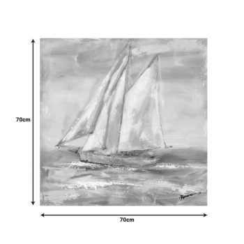 Alternative view of Πίνακας σε καμβά Siedo Inart με πλαίσιο 70x3.5x70εκ